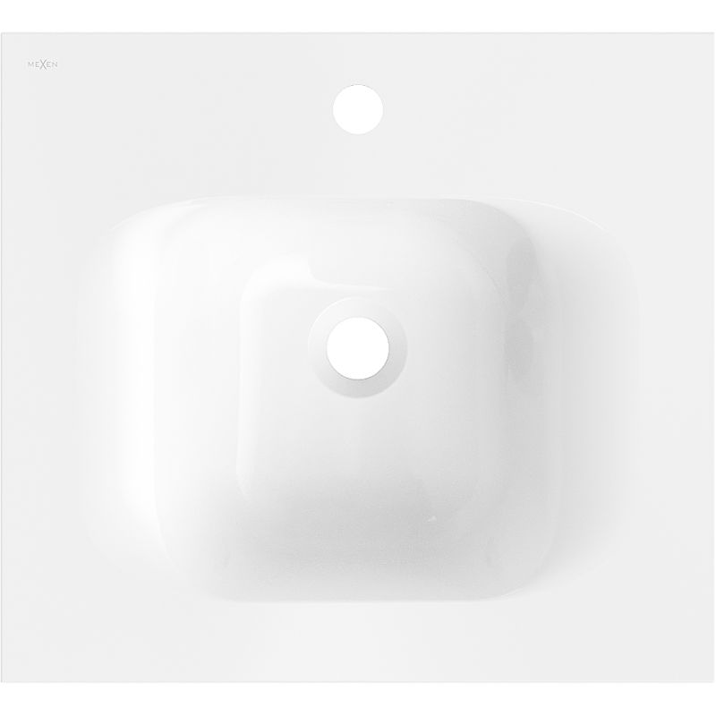 Mexen Vela chiuvetă încastrată 51 x 46,5 cm, alb lucios - 25235000