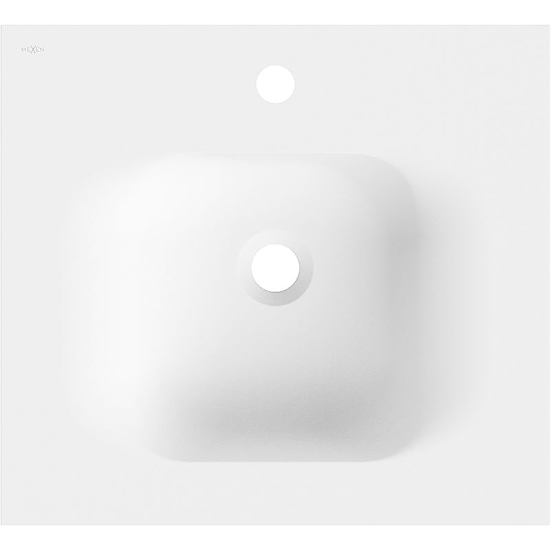 Mexen Vela chiuvetă încastrată în blat 51 x 46,5 cm, alb mat - 25235001