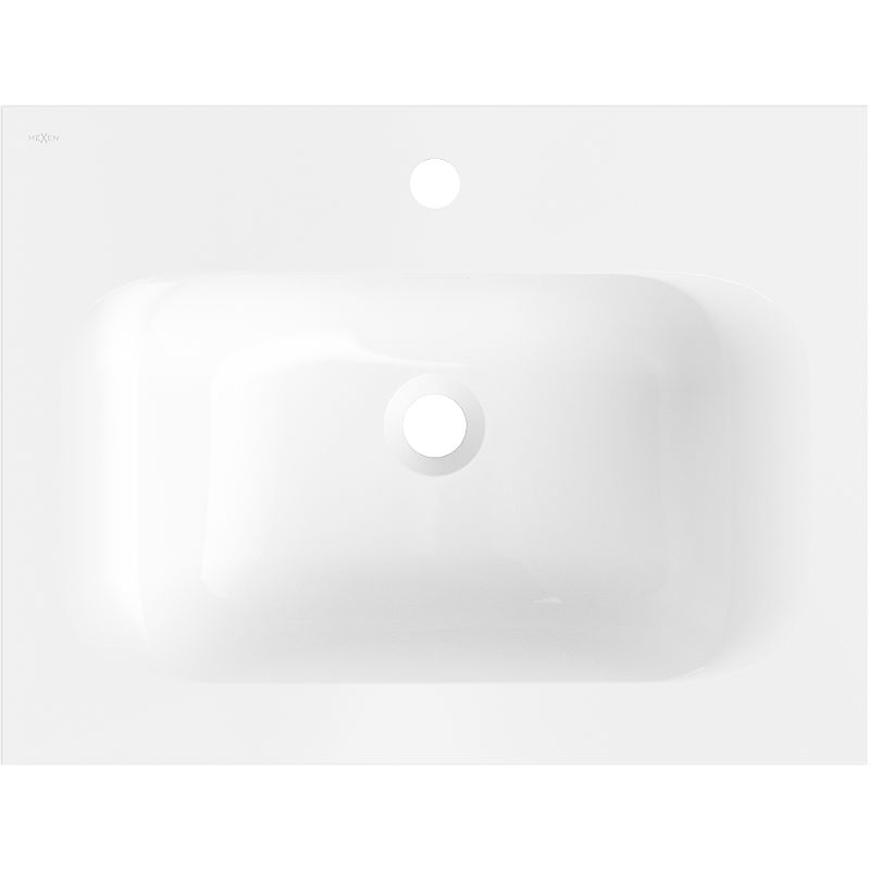 Mexen Vela chiuvetă încastrată în blat 61 x 46,5 cm, alb lucios - 25236000