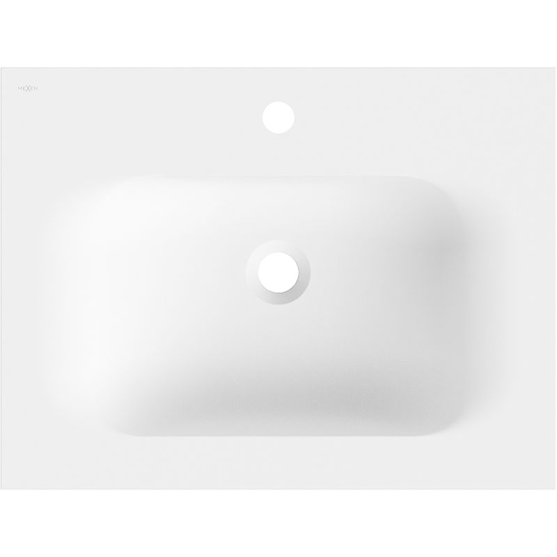 Mexen Vela chiuvetă încastrată în blat 61 x 46,5 cm, alb mat - 25236001