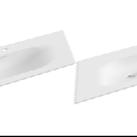 Mexen Vela chiuvetă încastrată în blat 71 x 46,5 cm, alb mat - 25237001