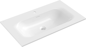 Mexen Vela chiuvetă încastrată în blat 81 x 46,5 cm, alb lucios - 25238000