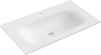 Mexen Vela chiuvetă încastrată în blat 81 x 46,5 cm, alb mat - 25238001