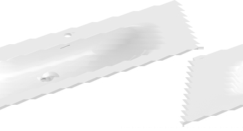 Mexen Vela beépíthető mosdó 91 x 46,5 cm, fehér fényes - 25239000