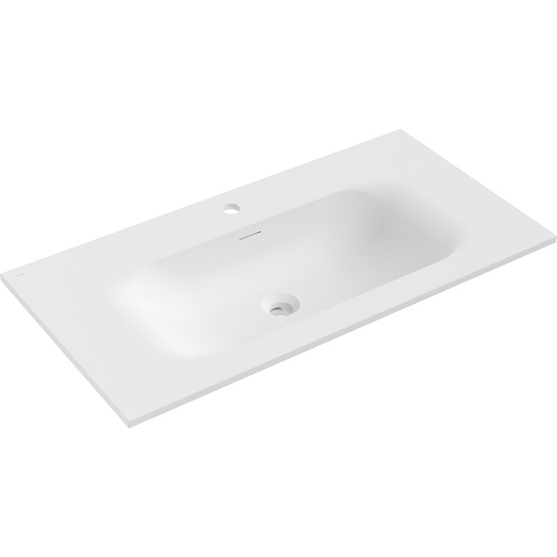 Mexen Vela chiuvetă încastrată în blat 91 x 46,5 cm, alb mat - 25239001