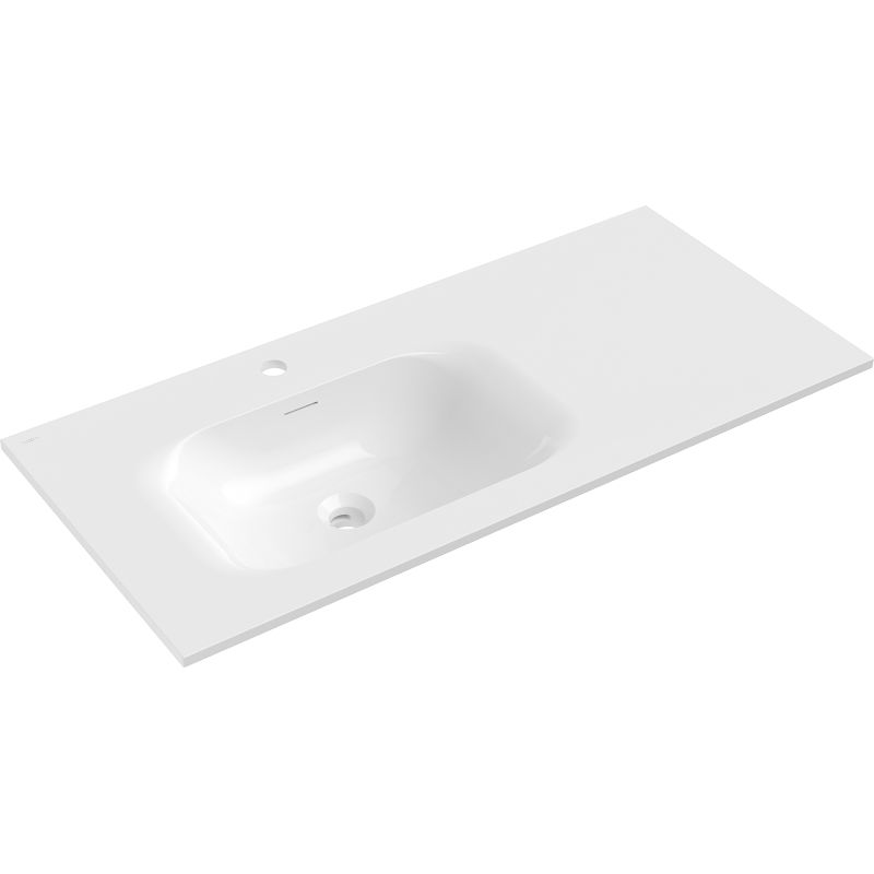 Mexen Vela chiuvetă încastrată în blat stânga 101 x 46,5 cm, alb lucios - 25231000L