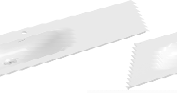 Mexen Vela munkalapba süllyesztett mosdó bal 101 x 46,5 cm, fehér fényes - 25231000L