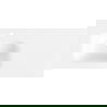 Mexen Vela chiuvetă încastrată în blat stânga 101 x 46,5 cm, alb lucios - 25231000L