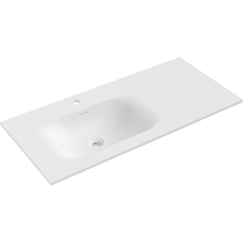 Mexen Vela chiuvetă încastrată în blat stânga 101 x 46,5 cm, alb mat - 25231001L