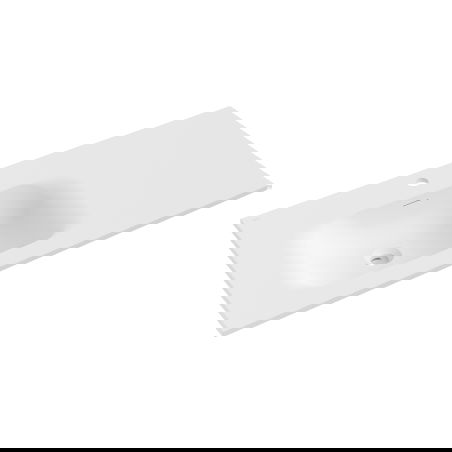 Mexen Vela chiuvetă încastrată în blat stânga 101 x 46,5 cm, alb mat - 25231001L