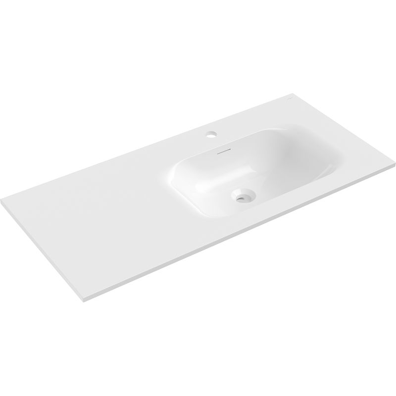 Mexen Vela chiuvetă încastrată în blat dreapta 101 x 46,5 cm, alb mat - 25231001P