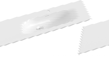 Mexen Vela mosdókagyló munkalapba süllyesztett jobb 101 x 46,5 cm, fehér matt - 25231001P