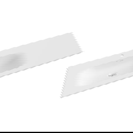 Mexen Vela chiuvetă încastrată în blat stânga 121 x 46,5 cm, alb mat - 25231201L