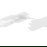 Mexen Vela chiuvetă încastrată în blat dreapta 121 x 46,5 cm, alb lucios - 25231200P