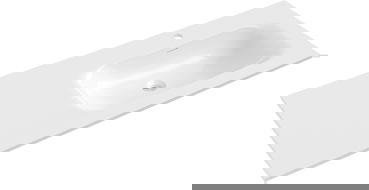 Mexen Vela chiuvetă încastrată în blat dreapta 121 x 46,5 cm, alb lucios - 25231200P