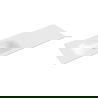 Mexen Vela chiuvetă încastrată pe blat stânga 141 x 46,5 cm, alb lucios - 25231400L