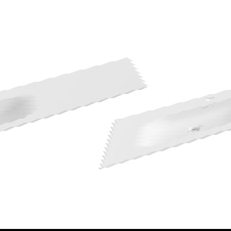 Mexen Vela chiuvetă încastrată în blat stânga 141 x 46,5 cm, alb mat - 25231401L