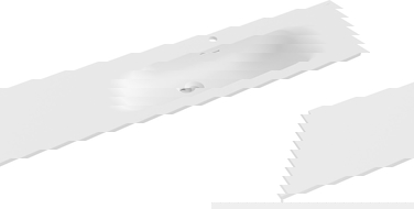 Mexen Vela chiuvetă încastrată în blat dreapta 141 x 46,5 cm, alb mat - 25231401P