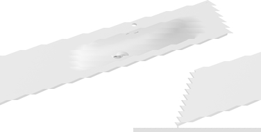 Mexen Vela süllyesztett mosdókagyló jobb 141 x 46,5 cm, fehér matt - 25231401P