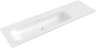 Mexen Vela pultra süllyesztett mosdókagyló bal oldali 161 x 46,5 cm, fehér fényes - 25231600L