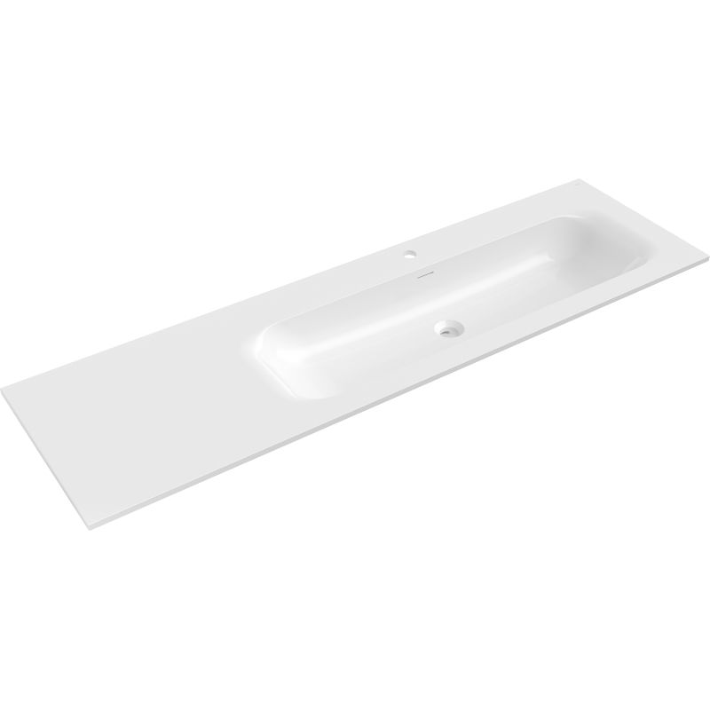 Mexen Vela beépíthető mosdó jobb oldali 161 x 46,5 cm, fényes fehér - 25231600P
