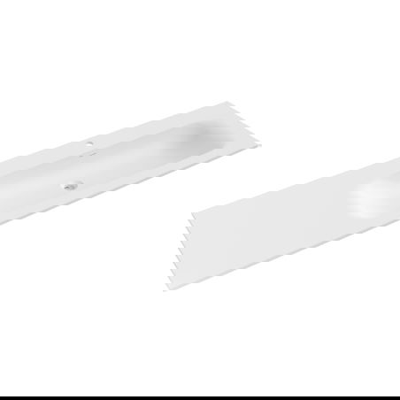 Mexen Vela lavoar încorporat în blat dreapta 161 x 46,5 cm, alb mat - 25231601P