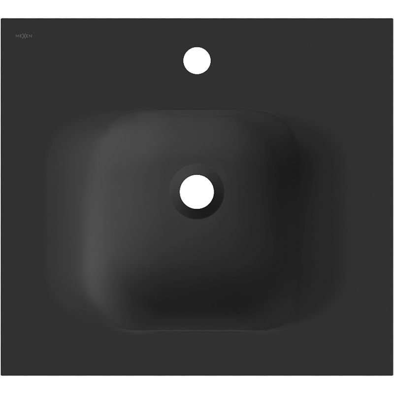 Mexen Vela chiuvetă încastrată în blat 46 x 46,5 cm, negru mat - 25234571