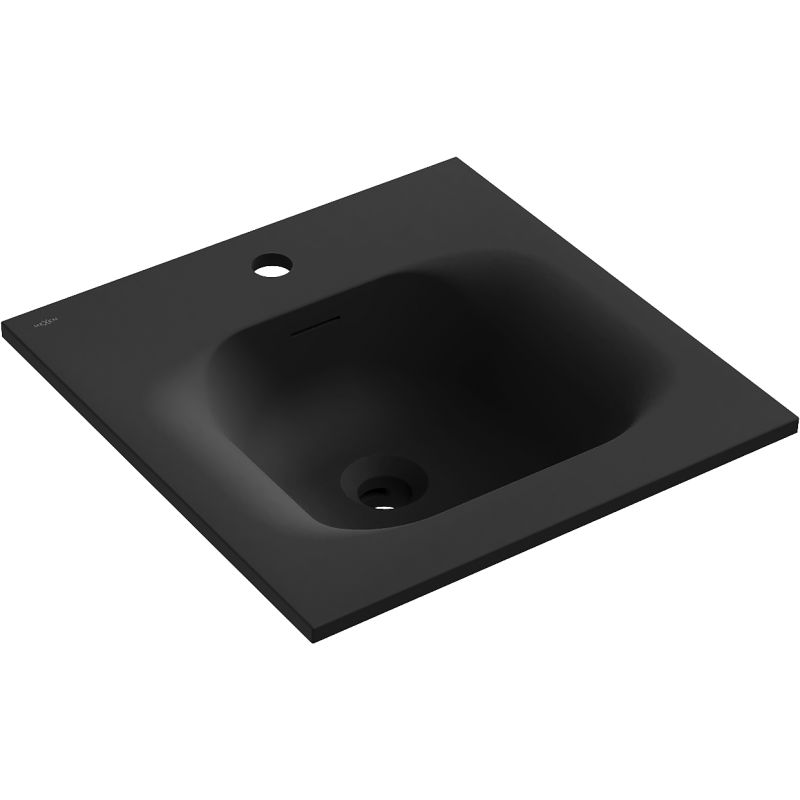 Mexen Vela chiuvetă încastrată în blat 46 x 46,5 cm, negru mat - 25234571