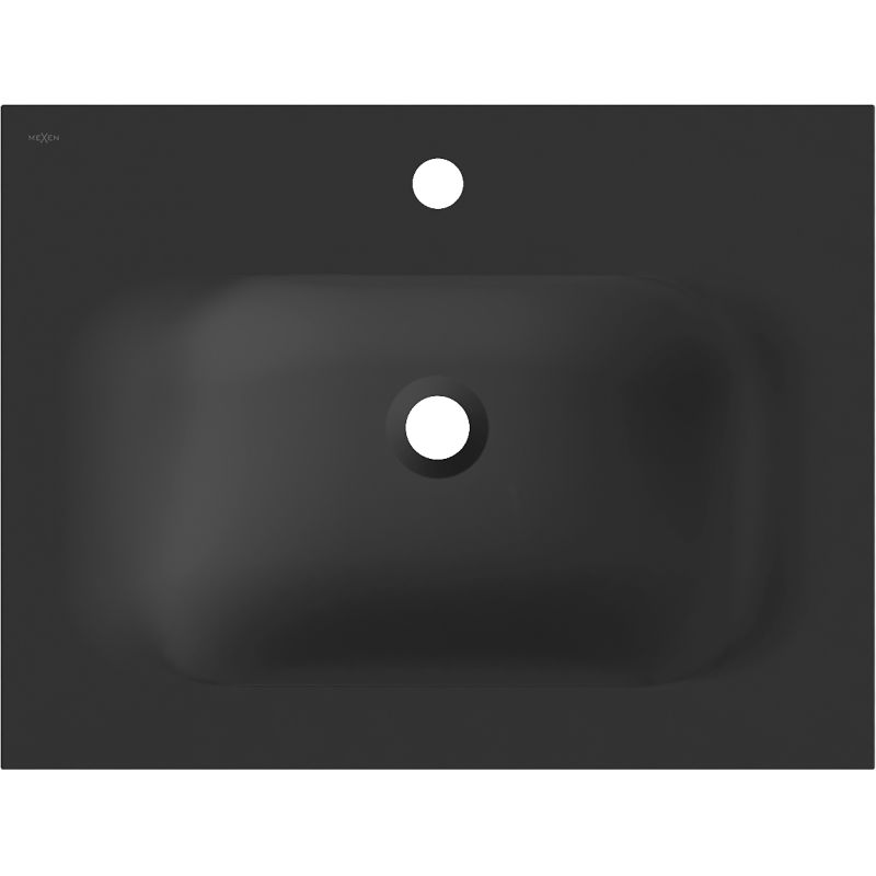 Mexen Vela lavoar încastrat în blat 61 x 46,5 cm, negru mat - 25236071