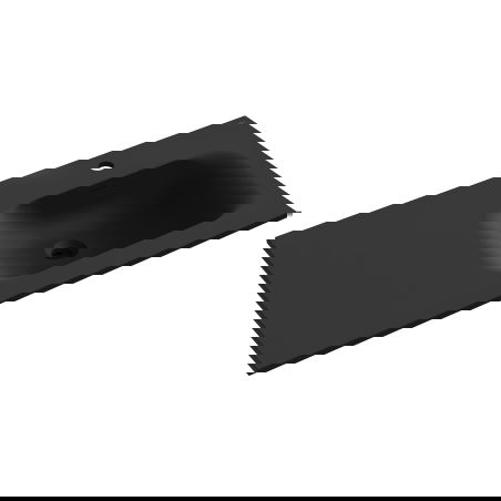 Mexen Vela chiuvetă încastrată în blat dreaptă 101 x 46,5 cm, negru mat - 25231071P