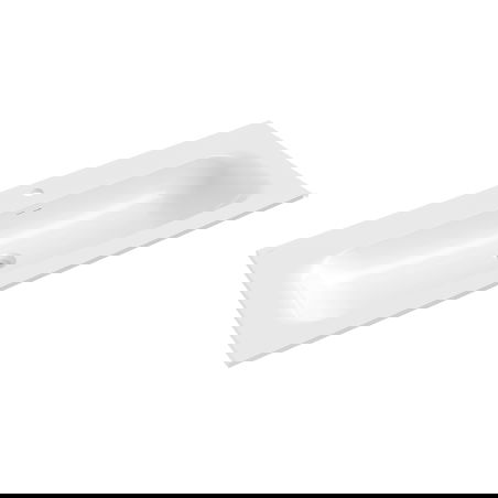 Mexen Vela chiuvetă încastrată în blat 121 x 46,5 cm, alb lucios - 25231200