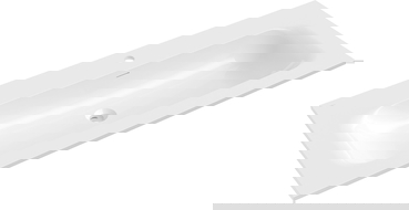 Mexen Vela chiuvetă încastrată în blat 121 x 46,5 cm, alb lucios - 25231200