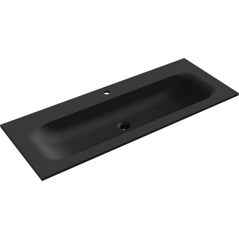 Mexen Vela chiuvetă încastrată în blat 121 x 46,5 cm, negru mat - 25231271