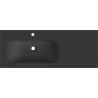 Mexen Vela lavoar încastrat în blat stânga 121 x 46,5 cm, negru mat - 25231271L