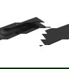 Mexen Vela chiuvetă încastrată în blat dreapta 121 x 46,5 cm, negru mat - 25231271P