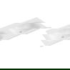 Mexen Vela chiuvetă dublă încastrată în blat 121 x 46,5 cm, alb mat - 25231201D