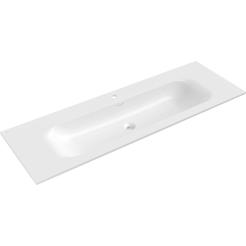 Mexen Vela chiuvetă încastrată în blat 141 x 46,5 cm, alb lucios - 25231400