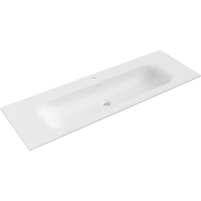 Mexen Vela chiuvetă încastrată în blat 141 x 46,5 cm, alb mat - 25231401