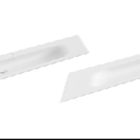 Mexen Vela chiuvetă încastrată în blat 141 x 46,5 cm, alb mat - 25231401