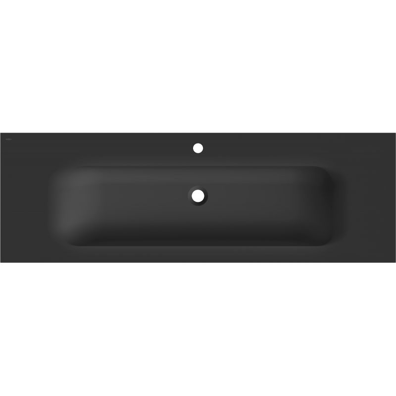 Mexen Vela chiuvetă încastrată în blat 141 x 46,5 cm, negru mat - 25231471