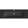 Mexen Vela munkalapba süllyesztett mosdókagyló 141 x 46,5 cm, fekete matt - 25231471