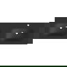 Mexen Vela chiuvetă dublă încastrată în blat 141 x 46,5 cm, negru mat - 25231471D