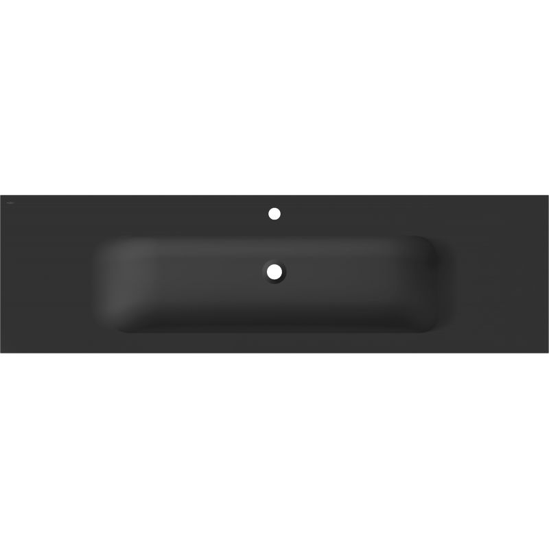 Mexen Vela pultba süllyesztett mosdó 161 x 46,5 cm, fekete matt - 25231671