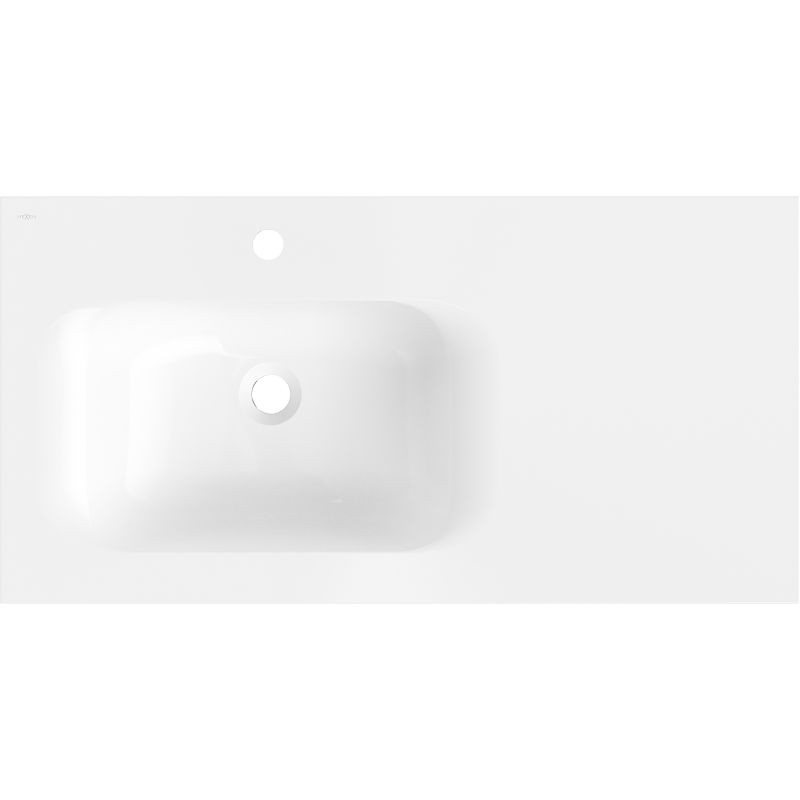 Mexen Vela balra beépített mosdókagyló 91 x 46,5 cm, fényes fehér - 25239000L
