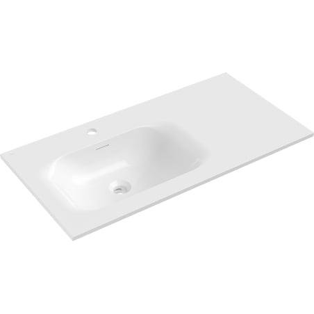 Mexen Vela süllyesztett mosdókagyló bal oldali 91 x 46,5 cm, fényes fehér - 25239000L