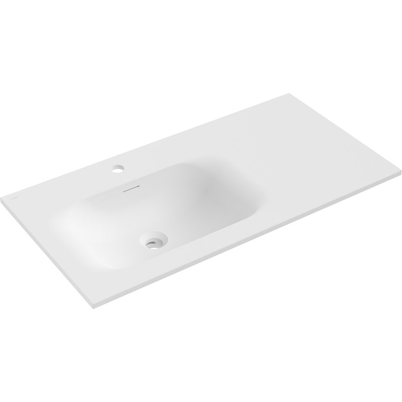 Mexen Vela chiuvetă încastrată stânga 91 x 46,5 cm, alb mat - 25239001L