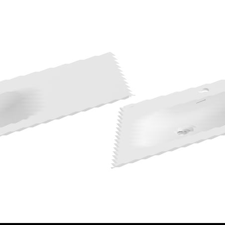 Mexen Vela chiuvetă încastrată stânga 91 x 46,5 cm, alb mat - 25239001L