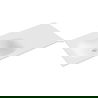 Mexen Vela chiuvetă încorporată în blat stânga 91 x 46,5 cm, alb mat - 25239001L