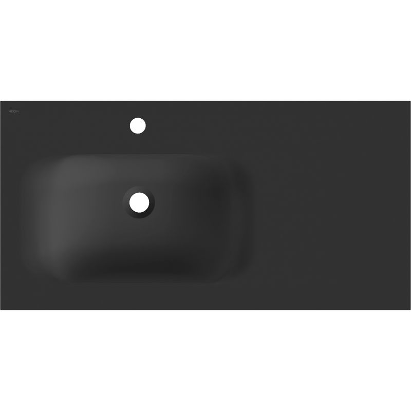 Mexen Vela lavoar încastrat în blat stânga 91 x 46,5 cm, negru mat - 25239071L