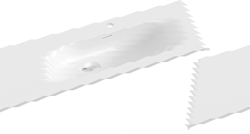 Mexen Vela chiuvetă încorporată în blat dreapta 91 x 46,5 cm, alb lucios - 25239000P